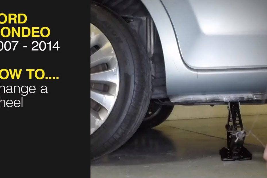How to Change a wheel on a Ford Mondeo 2007 to 2014