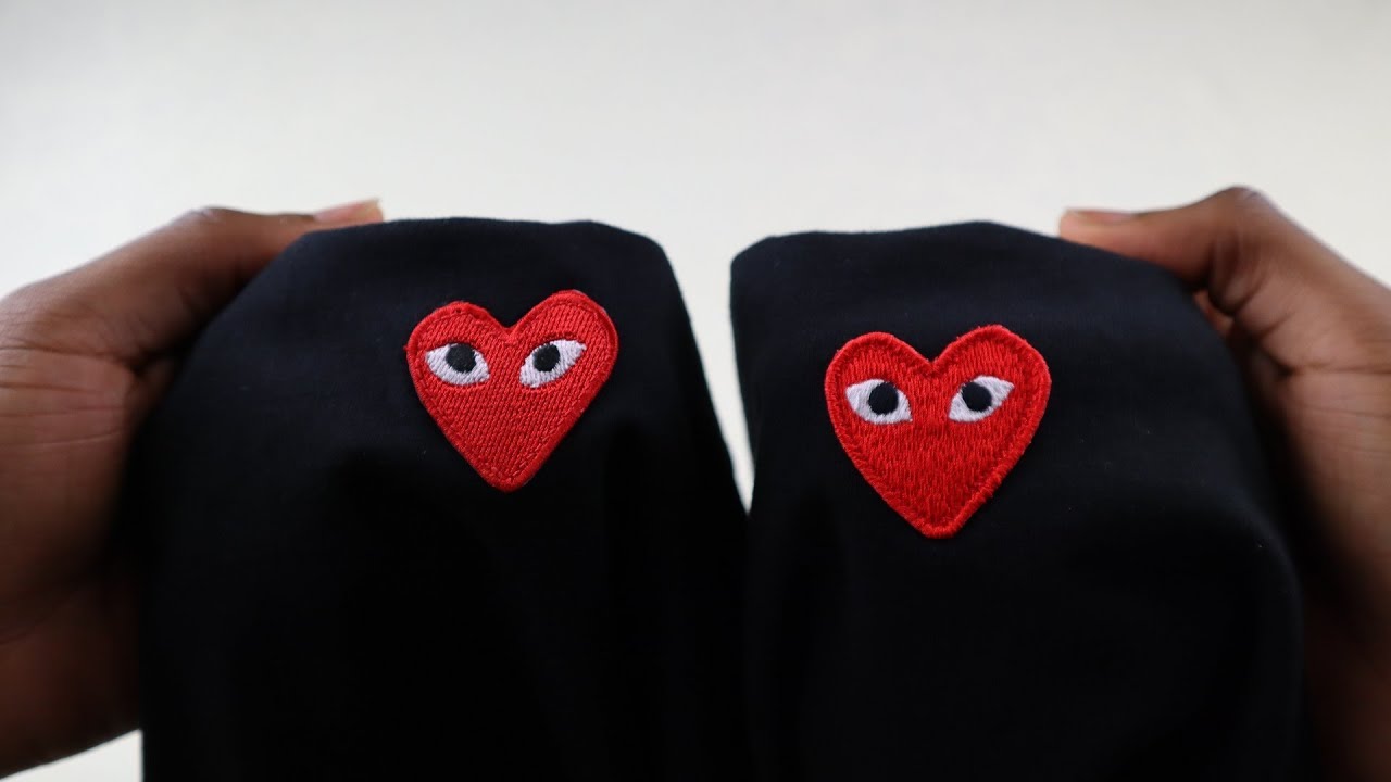 How to spot fake Comme des Garcons | Real vs replica CDG Play t shirt