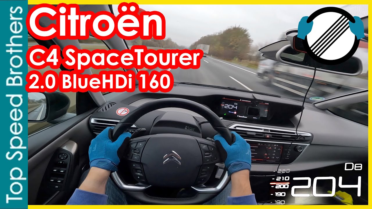 Citroën C4 Grand Picasso SpaceTourer 2.0 BlueHDi 160 (2022) AUTOBAHN POV TOP SPEED ????
