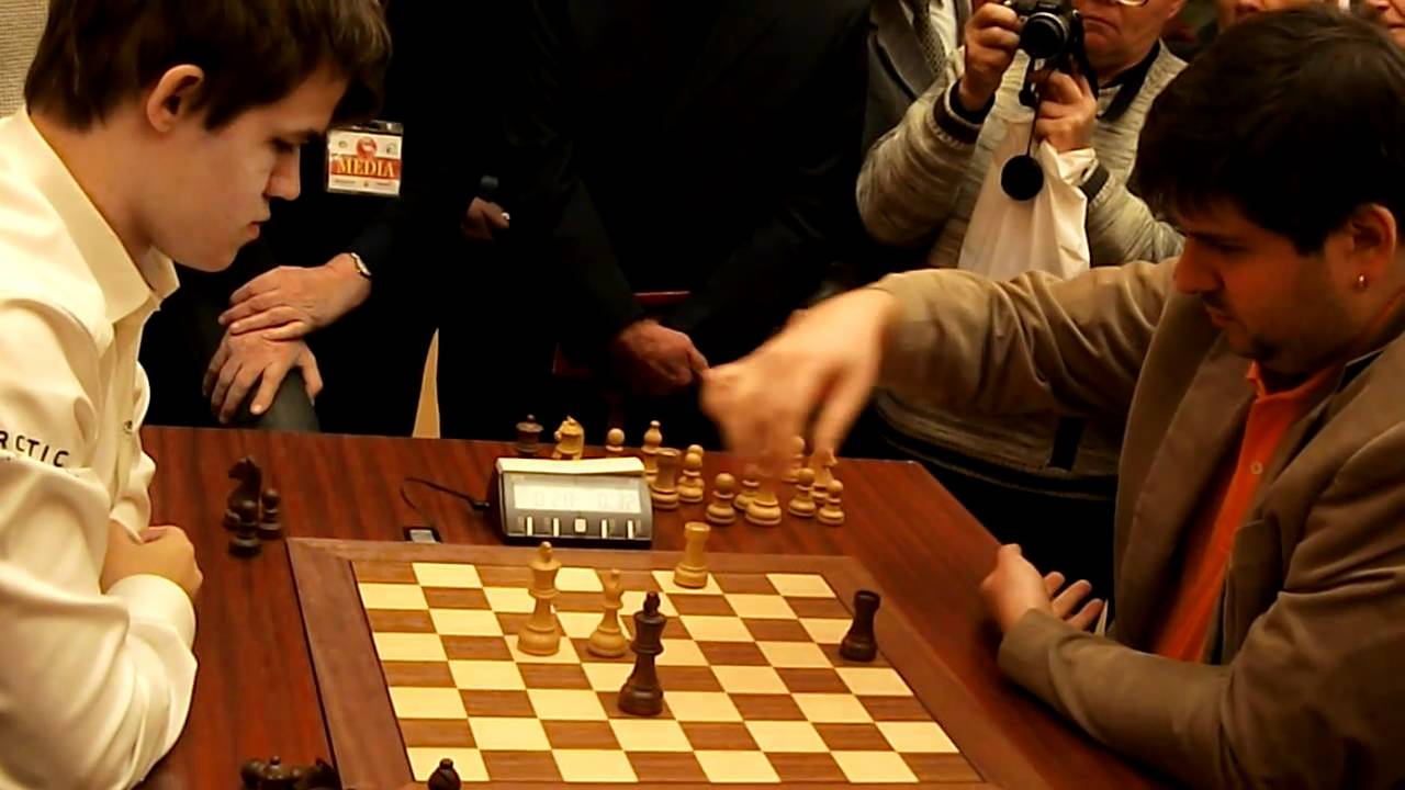 Magnus Carlsen -- Peter Svidler Wch chess blitz