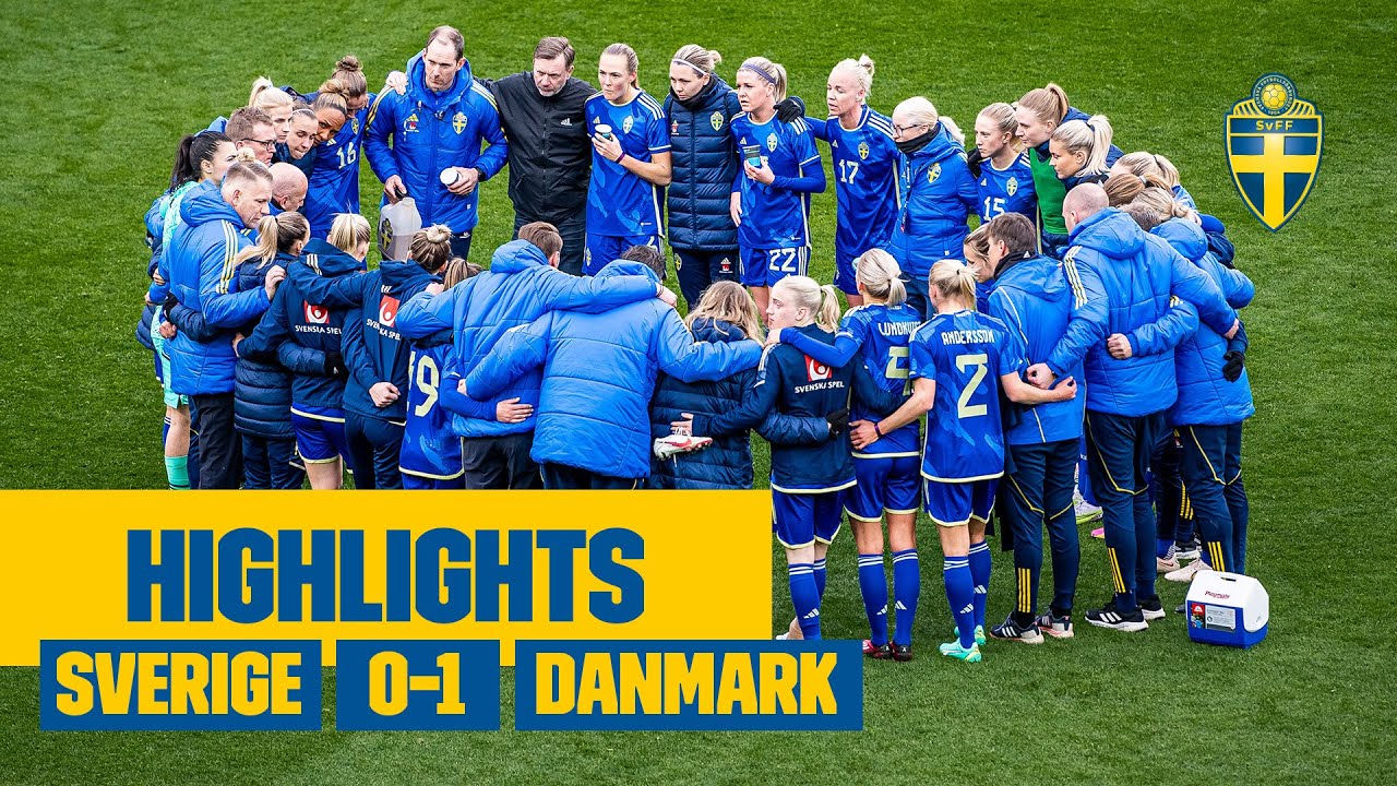 Slutsekundsförlust mot Danmark | Highlights Sverige-Danmark 0-1