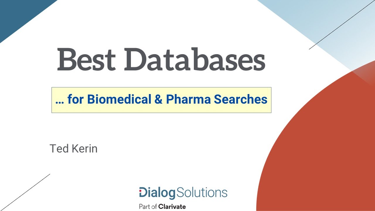 Best Databases for Biomedical and Pharma Searches