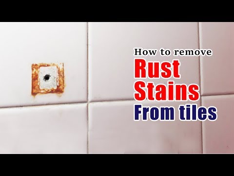 How to remove rust stains from tiles