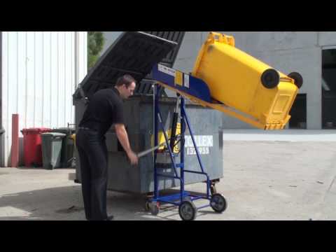 Liftmaster Rugged Manual (BLHP model) hydraulic bin lifter | Lift wheelie bins up to 100kg