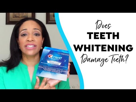 Does Teeth Whitening Damage Your Teeth? A Dentist Explains  #smiletipsforlife #crestwhitestrips